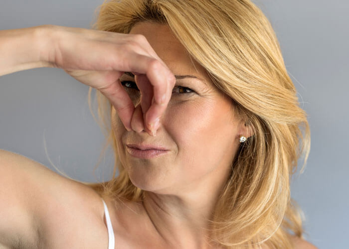 Why is body odour smellier in menopause?