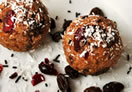 Cranberry, Almond and Coconut Truffles