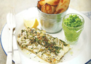 Healthy Fish and Chips with Mushy Peas