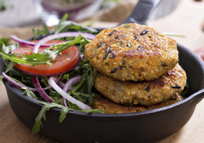 Vegan Burgers With Quinoa And Vegetables