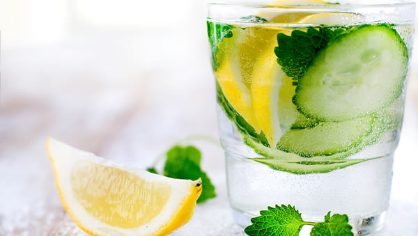 Lemon Mint Cucumber Detox Water