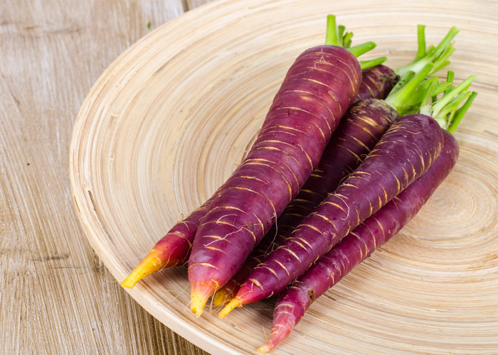 Purple carrots – benefits for eye health