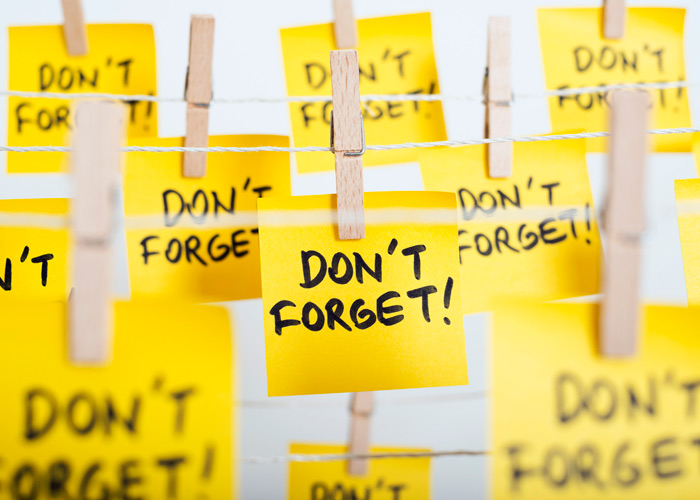 Forgetfulness – tips and advice