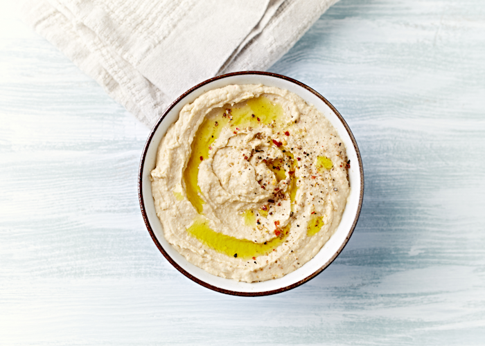 Seed oil-free hummus